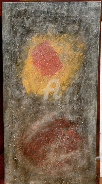 Painting titled "La journée." by Fernand Sauthier, Original Artwork, Acrylic
