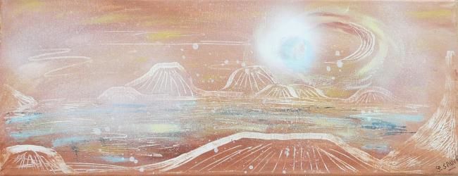 Painting titled "Arizona Dream..." by Sylvie Sauvé, Original Artwork