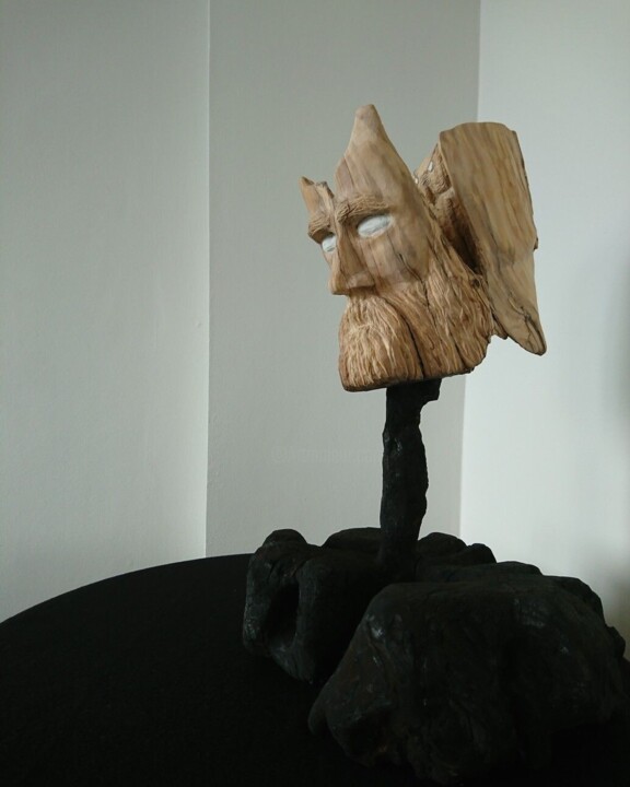 雕塑 标题为“sezgi” 由Savaş Konya (Savaş), 原创艺术品, 木