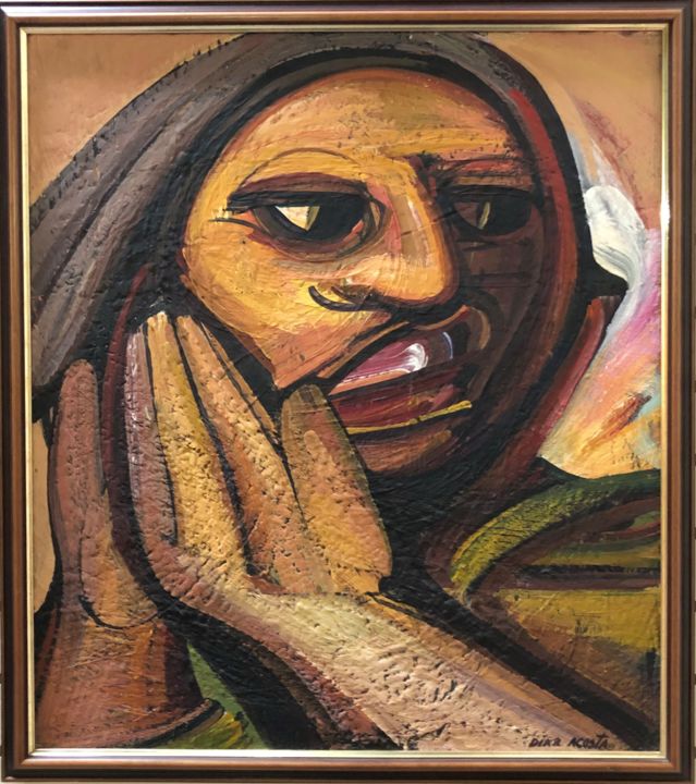 Painting titled "Roberto Diaz Acosta…" by Joao Carvalho, Original Artwork