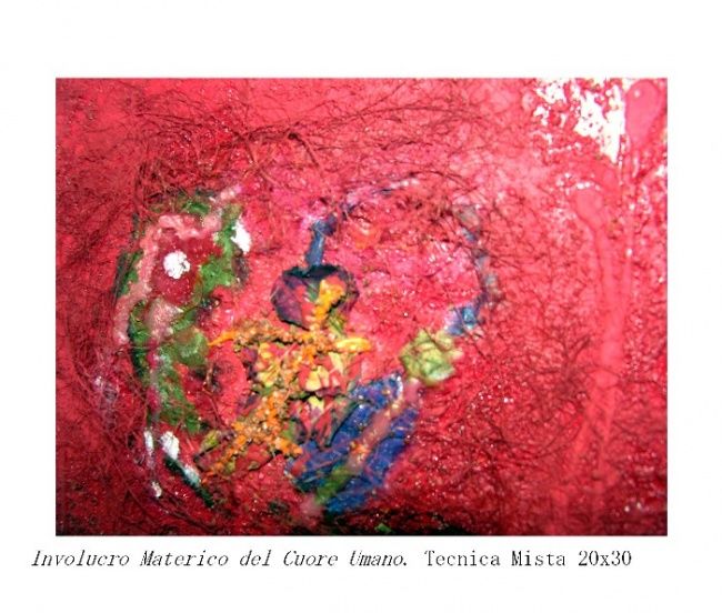 Картина под названием "Involucro Materico…" - Savina Tarsitano, Подлинное произведение искусства