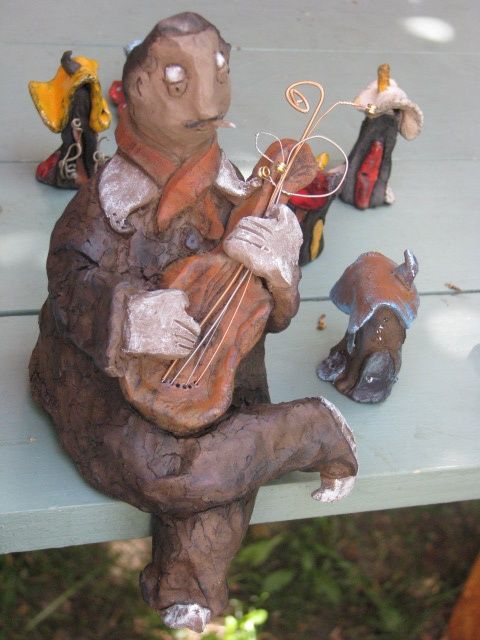 Sculpture titled "Django Improvisation" by Stef B, Original Artwork
