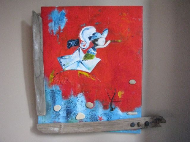 Painting titled "pirate titi" by Stef B, Original Artwork