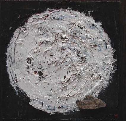Peinture intitulée "Phase lunaire 4" par Stef B, Œuvre d'art originale