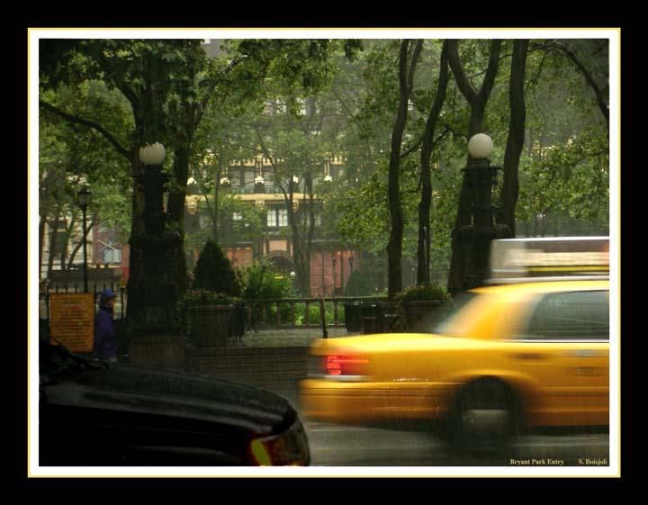 Photography titled "Gate to Bryant Park" by Sboisjoli, Original Art,