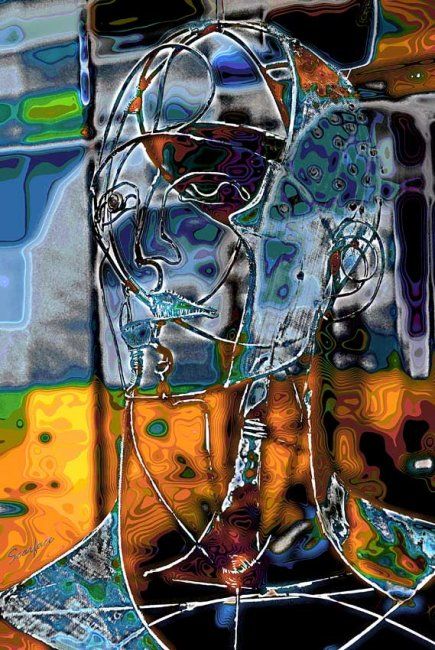 Arte digitale intitolato "figura pop" da Scarface, Opera d'arte originale