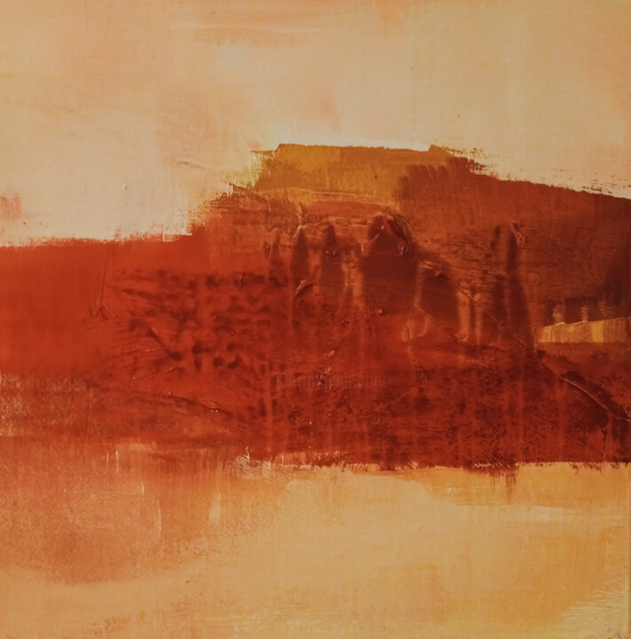 Pintura intitulada "Siena Horizon" por Schawalder, Obras de arte originais, Acrílico Montado em Armação em madeira
