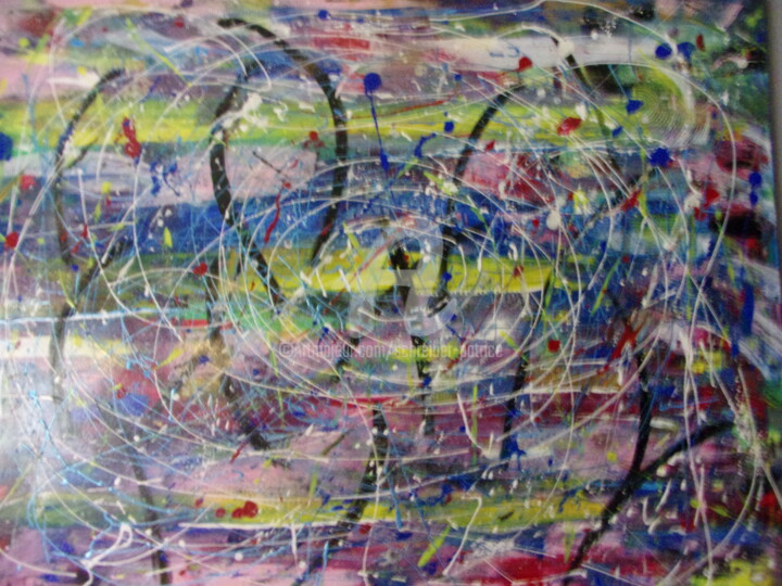 Malerei mit dem Titel "la magie" von Patrice Schreiber, Original-Kunstwerk, Acryl