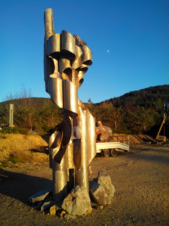 Sculpture intitulée "fontaine" par Bia, Œuvre d'art originale