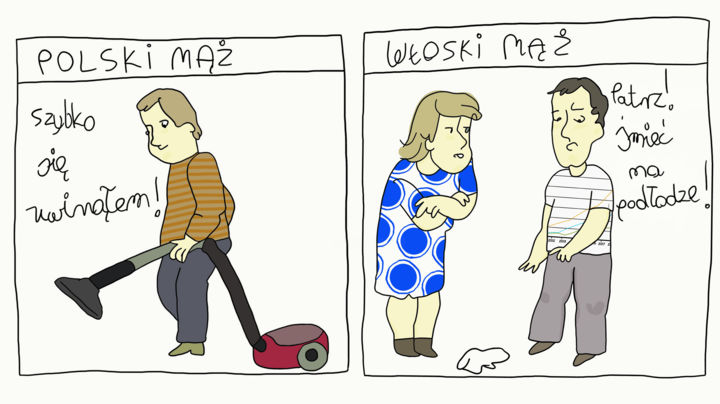 Grafika cyfrowa / sztuka generowana cyfrowo zatytułowany „Polish husband” autorstwa Danka Markiewicz, Oryginalna praca, 2D p…