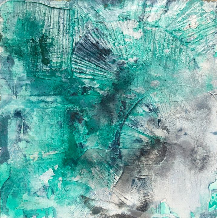 Painting titled "Ammonoidea" by Andreas Angleitner, Original Art, Ink