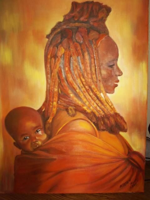 Peinture intitulée "afrika" par Meltem Aksay, Œuvre d'art originale