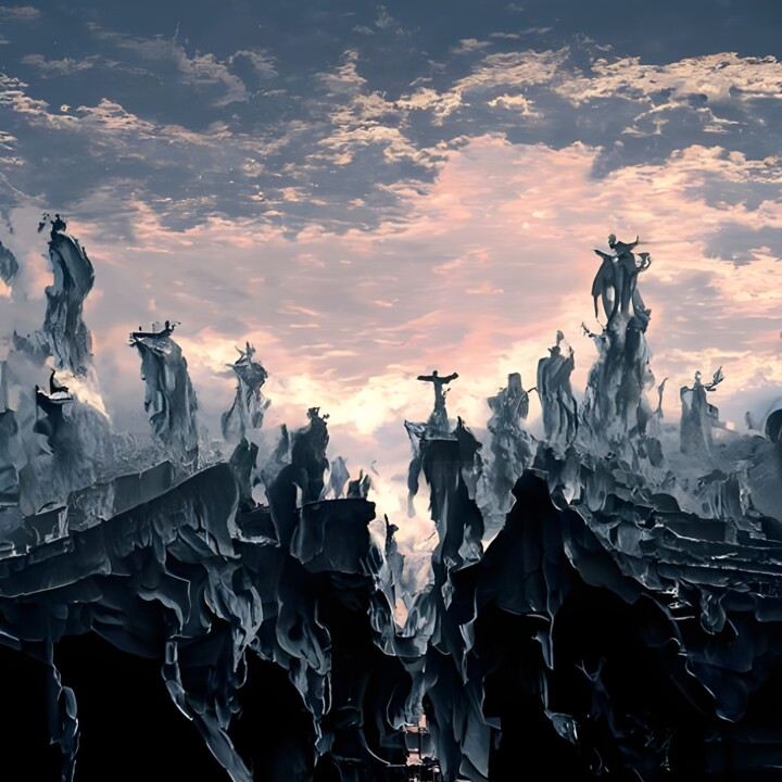 Digital Arts titled "Dante's Inferno III" by Scorpion Design, Original Artwork, 2D Digital Work