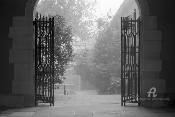 Photography titled "Open gates and sunl…" by Scott Gregory Banner, Original Artwork, Analog photography