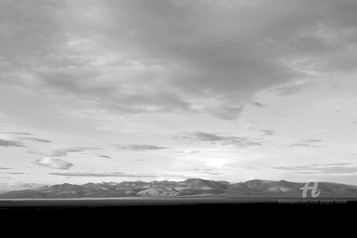Photography titled "Mountains and cloud…" by Scott Gregory Banner, Original Artwork, Digital Photography