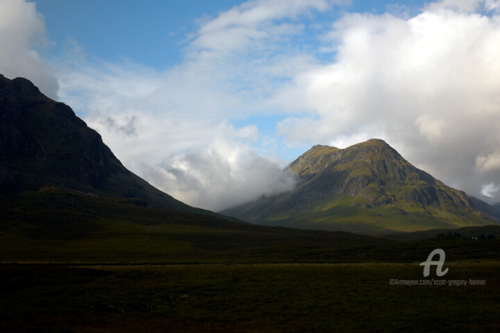 Photography titled "Mountains and storm…" by Scott Gregory Banner, Original Artwork, Digital Photography