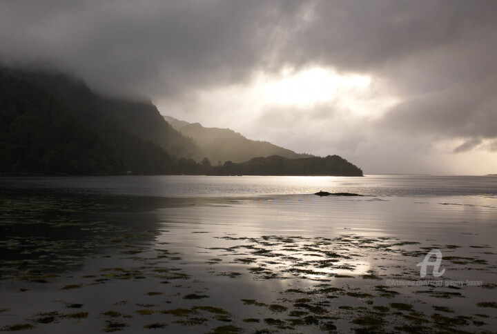Photography titled "Loch and headland -…" by Scott Gregory Banner, Original Artwork, Digital Photography
