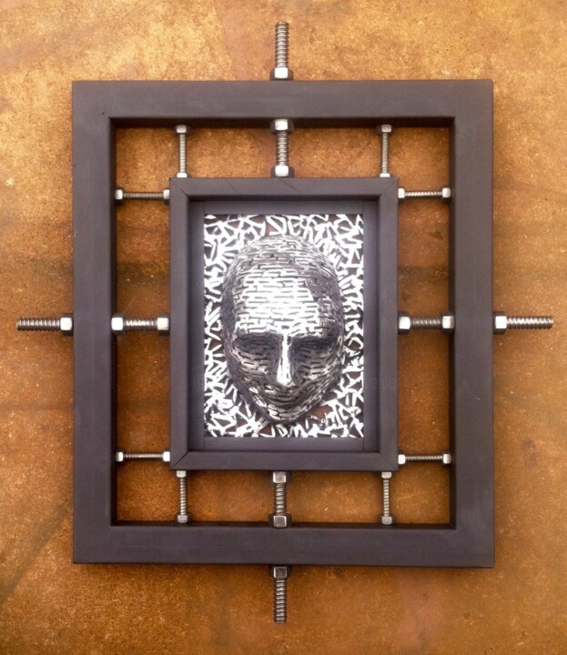 Sculpture titled "" Compression of Th…" by Scott Wilkes, Original Artwork, Metals