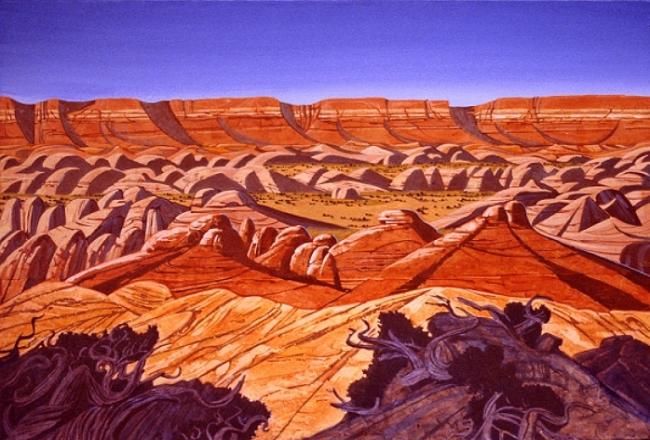 Painting titled "Cummings Mesa" by Scott Geary, Original Artwork