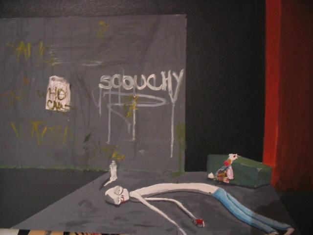 Painting titled "Scouchy" by Scouchy Arts, Original Artwork, Oil