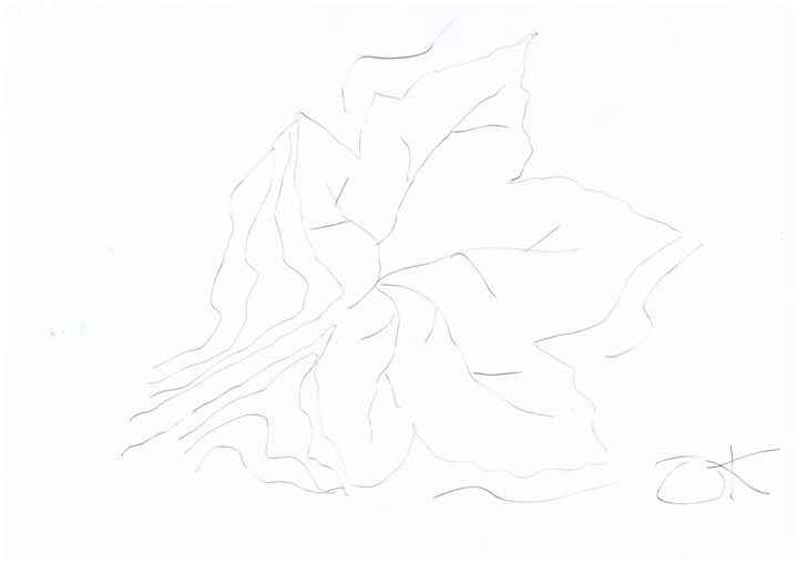 Digital Arts titled "Autumn Winds - Leaf…" by Scribblesnotscribbles, Original Artwork, 2D Digital Work
