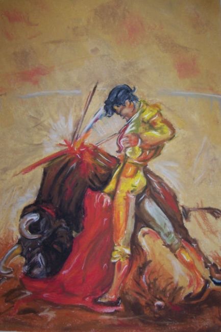Pittura intitolato "El Bandolero" da Scribbles On Paper, Opera d'arte originale