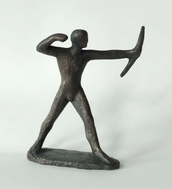 Sculpture titled "The Archer" by Alexander Eremin, Original Artwork, Bronze