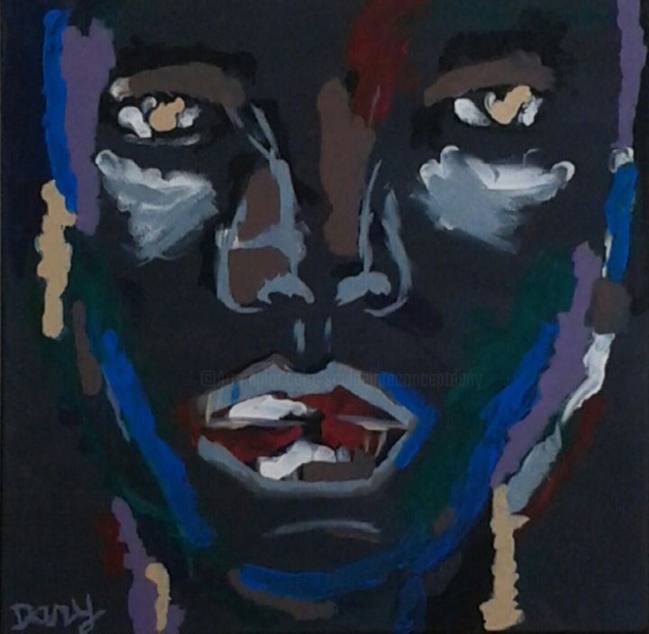 Painting titled "Human" by Sculpeinte Concept Dany, Original Artwork, Acrylic