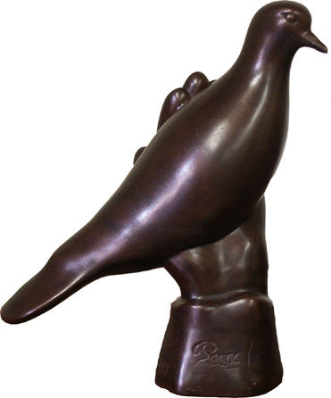 Sculptuur getiteld "Colombe" door Pascal Levallois, Origineel Kunstwerk