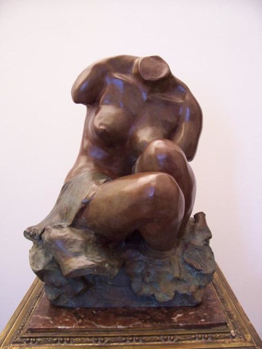 Escultura intitulada "Charmeuse" por Leonor Luis, Obras de arte originais
