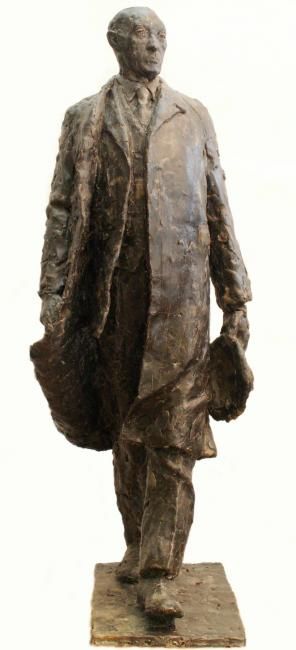 Sculpture titled "Konrad Adenauer" by Olivier, Original Artwork, Casting
