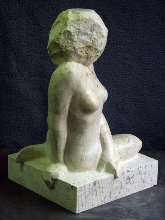 Sculpture titled "Serpentinata (2)" by Radoslaw Keler, Original Art, Stone
