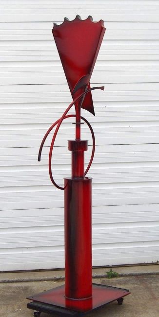 Sculpture titled "The Jester" by Richard Beaulieu, Original Artwork, Metals