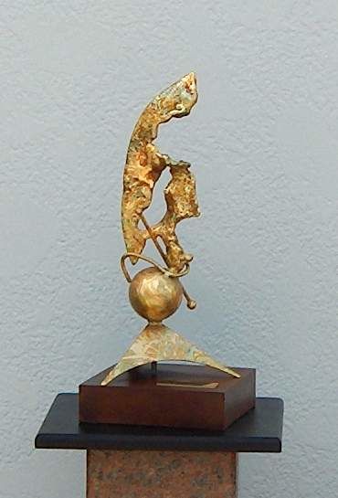 Sculpture titled "Flame of Youth" by Richard Beaulieu, Original Artwork, Metals