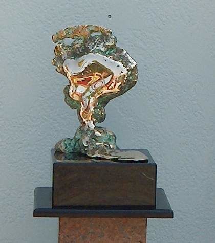 Sculpture titled "The Guardian" by Richard Beaulieu, Original Artwork, Metals