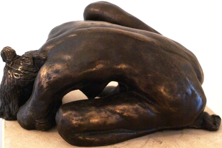 "Hommage à E. de Paz…" başlıklı Heykel Reno Sculpteur tarafından, Orijinal sanat, Bronz