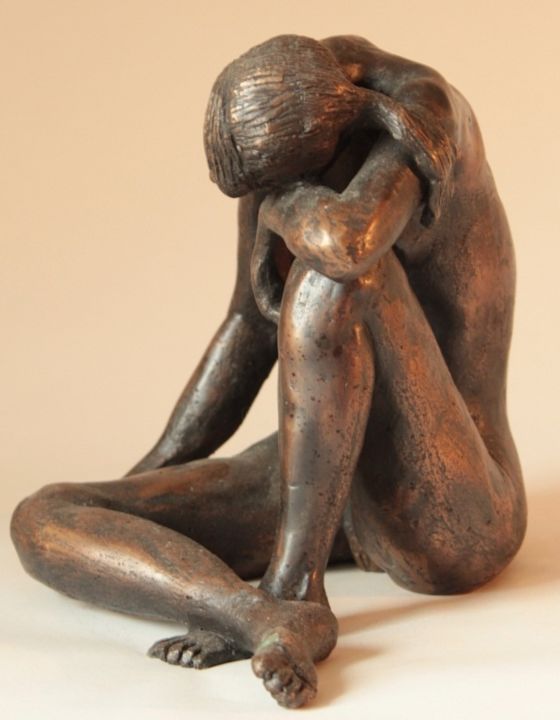 Escultura intitulada "Dream oh little dre…" por Reno Sculpteur, Obras de arte originais, Bronze
