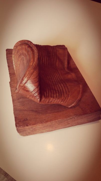Sculpture titled "Les conserves" by Emmanuel Lannoy, Original Artwork, Wood