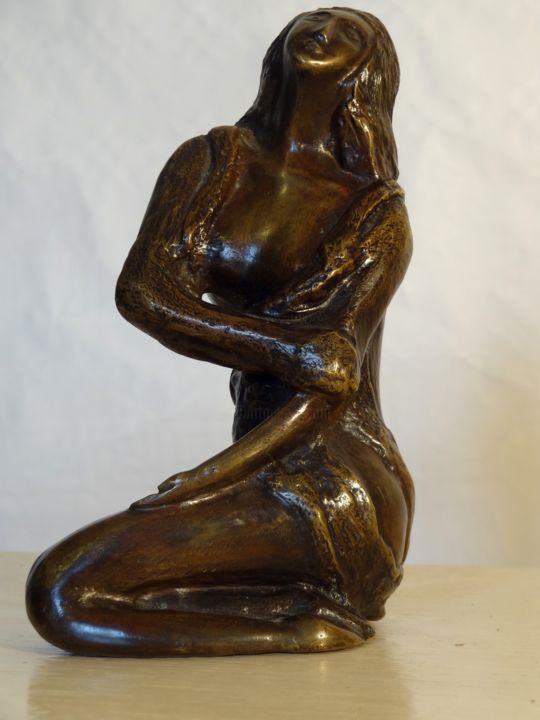Sculpture titled "sauvageonne" by Alg, Original Artwork, Metals