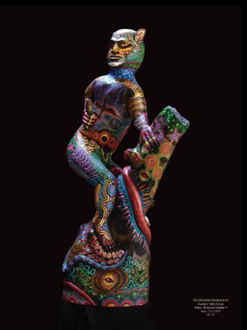Pintura intitulada "duende diabólico" por Collectif Amazonie, Obras de arte originais