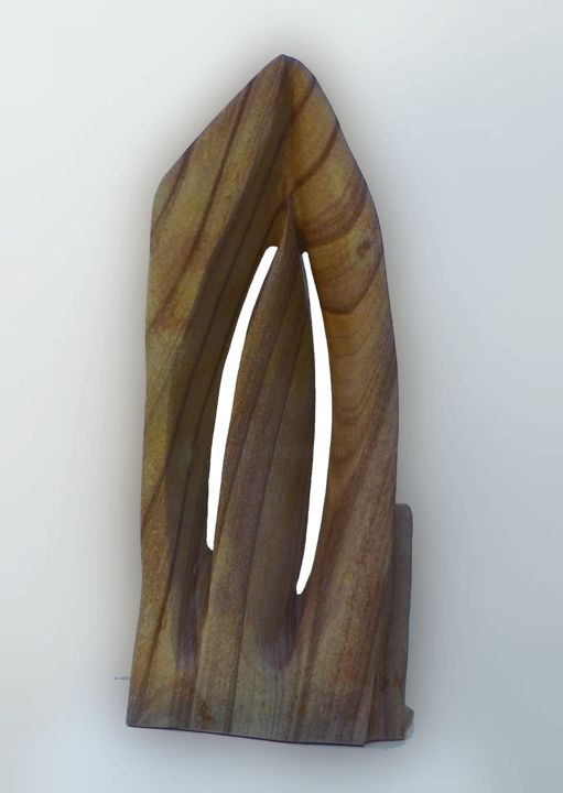 Escultura intitulada "la-grande-voile" por Colette Cov, Obras de arte originais, Pedra