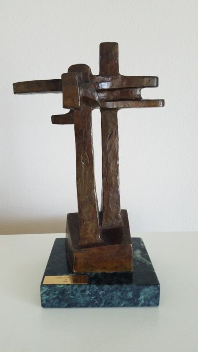 Sculpture titled "The Promise" by Siro', Original Art, Bronze