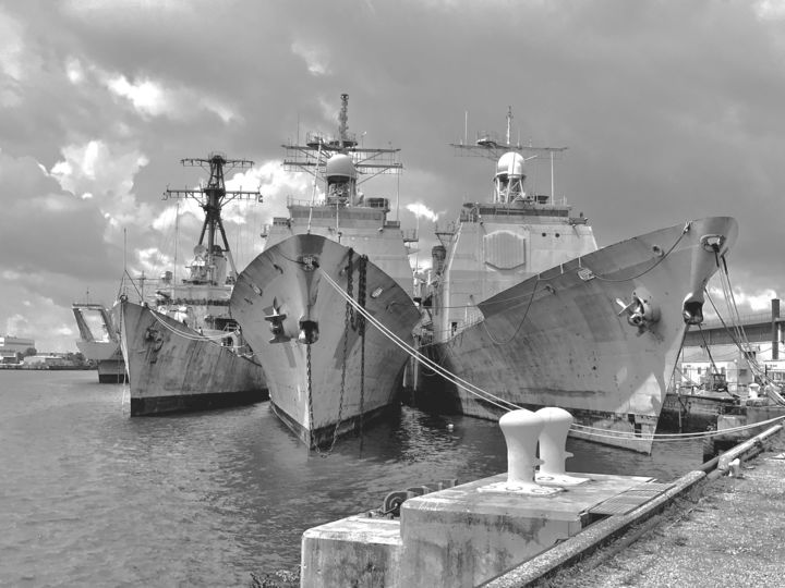 Photography titled "Decommissioned Ship…" by Stephen D. Smith, Original Artwork, Digital Photography