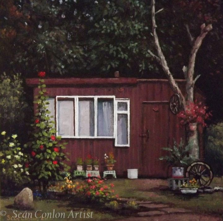 Картина под названием "vidas-summerhouse.j…" - Sean Conlon, Подлинное произведение искусства, Масло