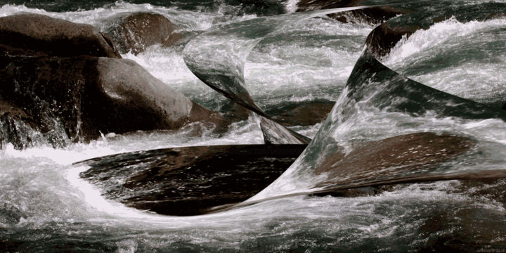 Digital Arts titled "Riverflow 7" by Kenneth Grzesik, Original Artwork, Digital Painting