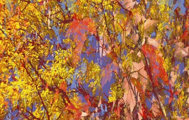 Digital Arts titled "Autumnly #55" by Kenneth Grzesik, Original Artwork, Digital Painting