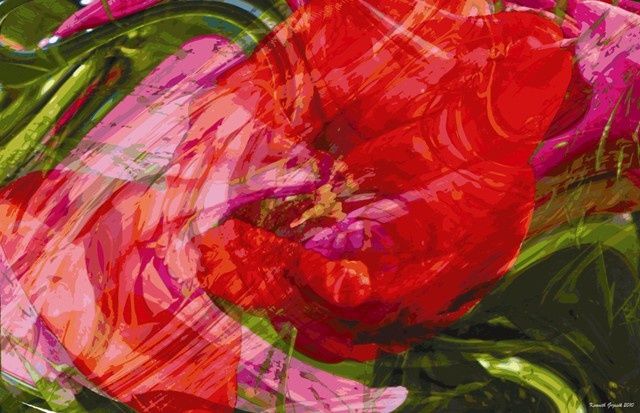 Arte digital titulada "Rhythms of Spring #…" por Kenneth Grzesik, Obra de arte original, Pintura Digital
