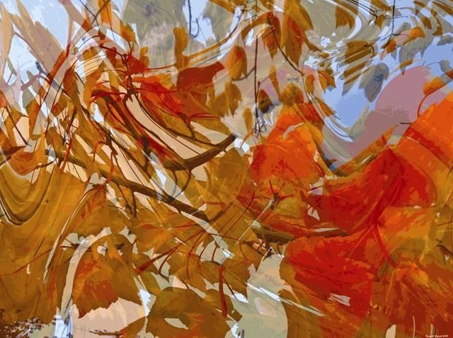 Digital Arts titled "Autumnation 19" by Kenneth Grzesik, Original Artwork, Digital Painting