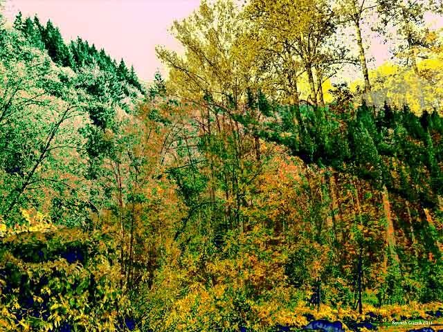 Digital Arts titled "Autumnism 22" by Kenneth Grzesik, Original Artwork, Digital Painting