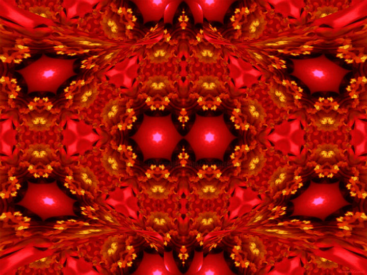Digital Arts titled "Kaleidoscopic Garde…" by Kenneth Grzesik, Original Artwork, 2D Digital Work